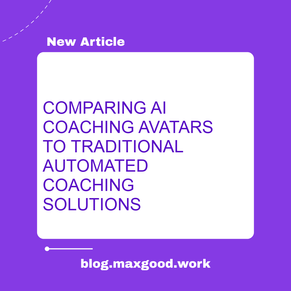 Comparing AI Coaching Avatars to Traditional Automated Coaching Solutions