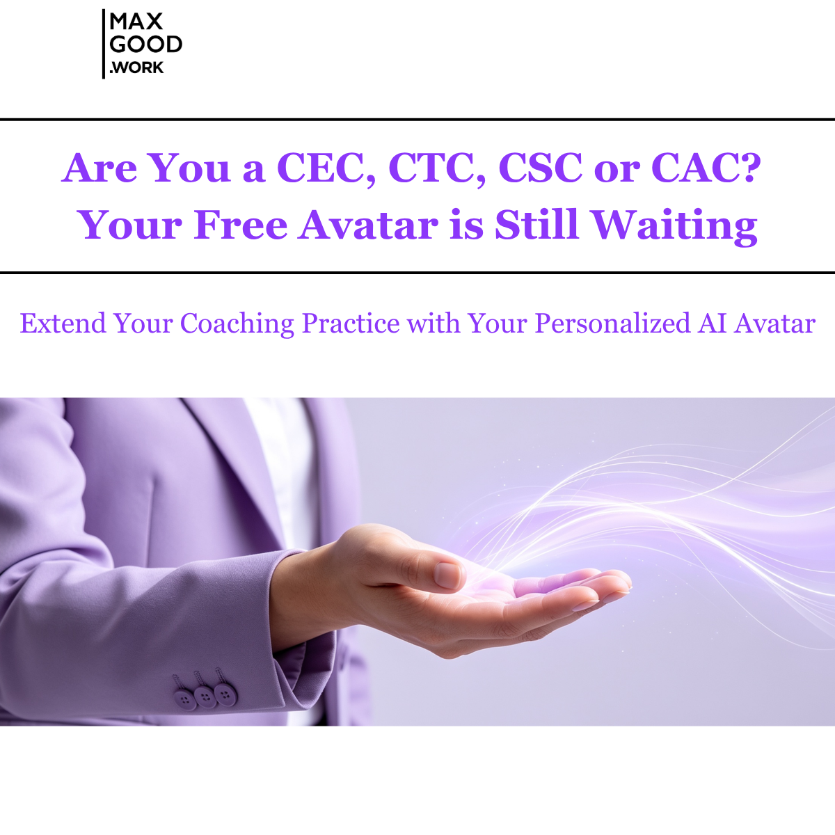 Free AI Coaching Avatar for CEC, CTC, CSC & CAC Coaches